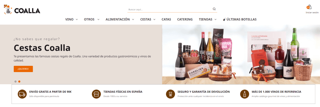 Coalla homepage
